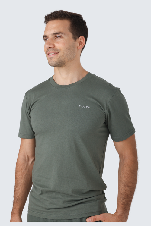 M Moon Tee - Olive Deep
