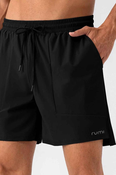 Rumi Earth - U StarAir Train Shorts 4" - Black - R125014BKS - 