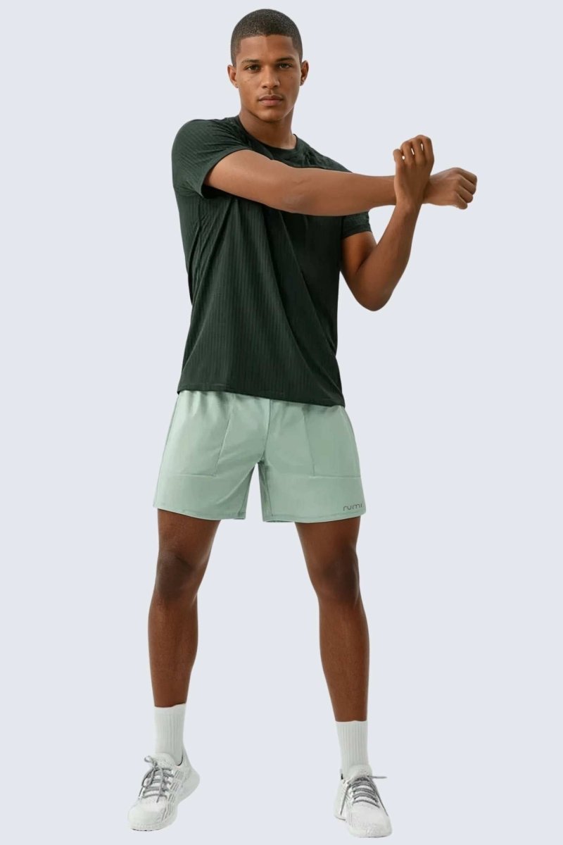 Rumi Earth - U StarAir Train Shorts 4" - Peacock Light - R125014PTS - 