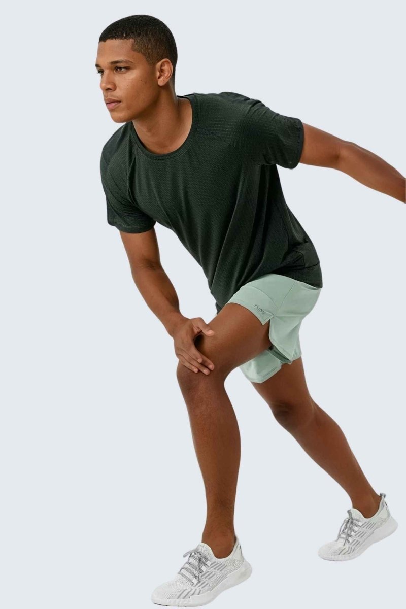 Rumi Earth - U StarAir Train Shorts 4" - Peacock Light - R125014PTS - 