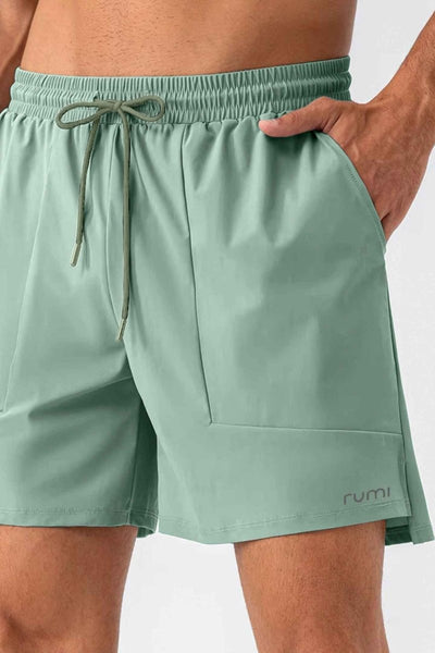 Rumi Earth - U StarAir Train Shorts 4" - Peacock Light - R125014PTS - 