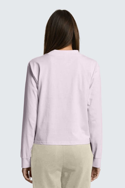 Rumi Earth - W Moon Tee Mock - Neck Long - Sleeve - Orchid - R111222ODP - Tops