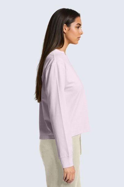 Rumi Earth - W Moon Tee Mock - Neck Long - Sleeve - Orchid - R111222ODP - Tops