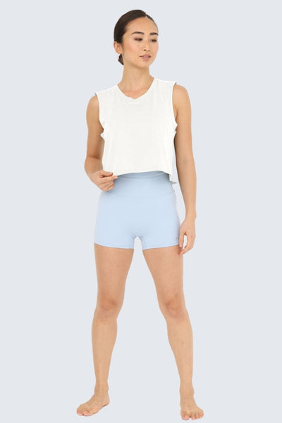 Rumi Earth - W Moon Air Cropped Tank - Snow - R131220SWP - Tops