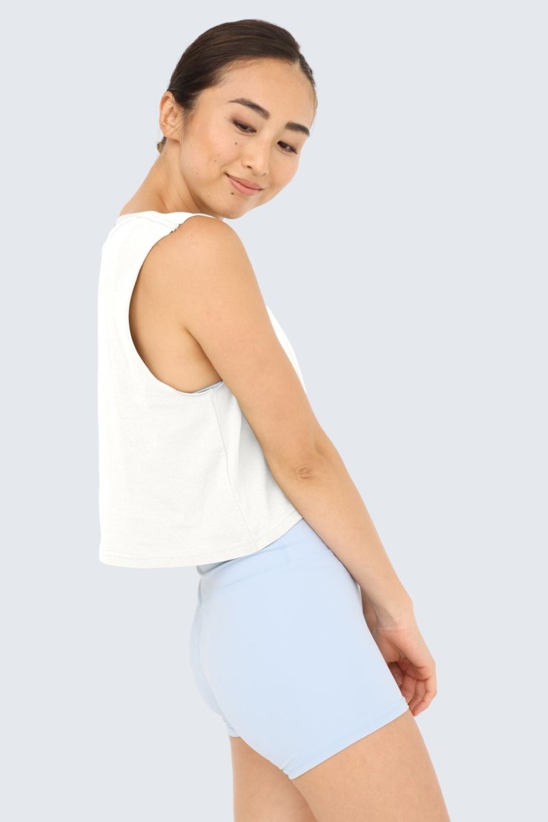 Rumi Earth - W Moon Air Cropped Tank - Snow - R131220SWP - Tops